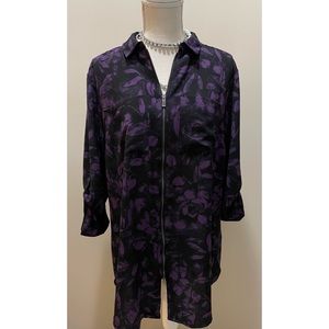 Rock & Republic purple & black women’s blouse, size L